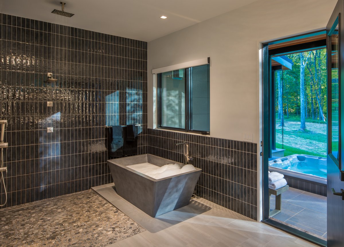 Modern Style High End Luxury Custom Home by Design Build Firm AV Architects and Builders in Great Falls Virginia Northern Virginia Custom Home Builders The Architect House