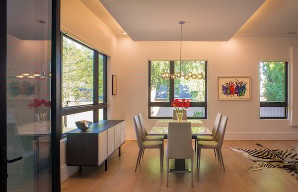 Modern Style Custom Home with Solar Panels by AV Architects and Builders in Arlington Virginia Northern Virginia Custom Home Builders