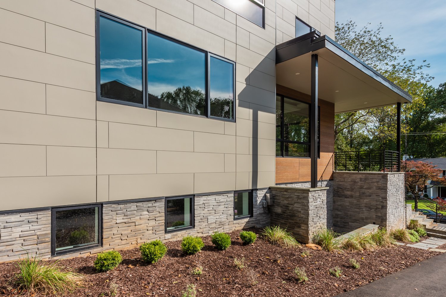 Modern Style Custom Home on a Hill by Design-Build Firm AV Architects and Builders in McLean Virginia Northern Virginia Custom Home Builders The Hill House