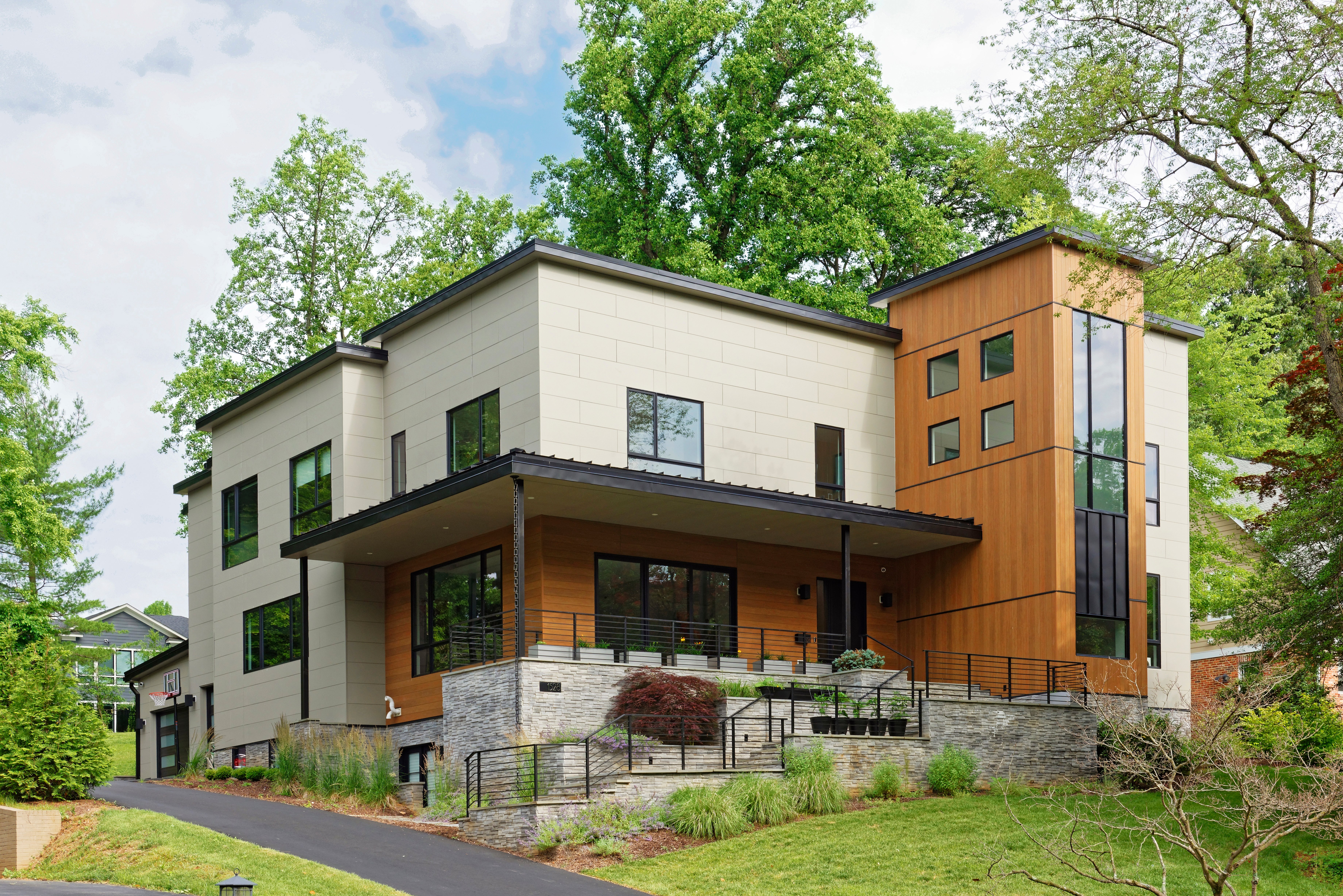 Modern Style Custom Home on a Hill by AV Architects and Builders in McLean Northern Virginia