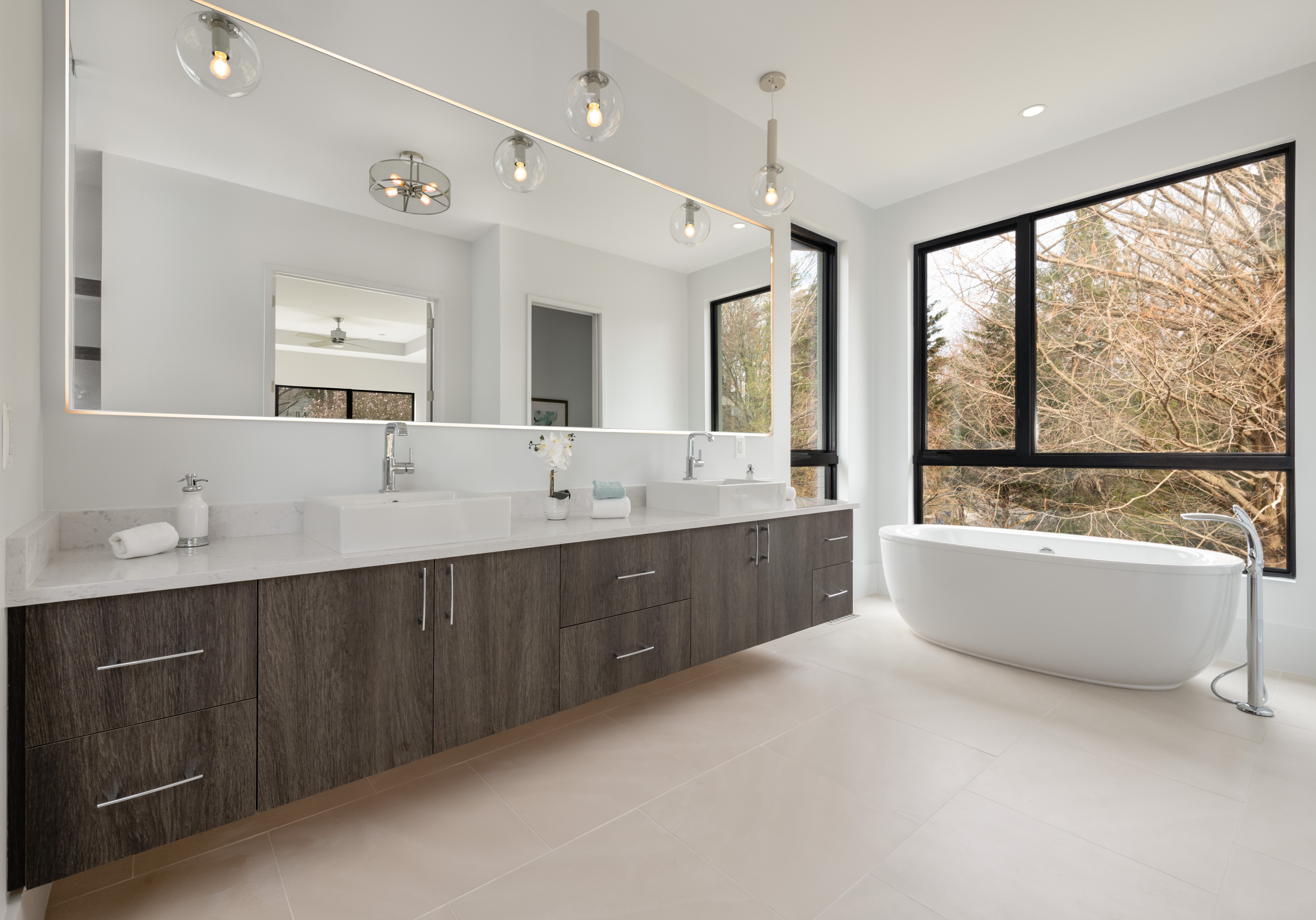 Modern Style High End Luxury Custom Home by Design Build Firm AV Architects and Builders in Great Falls Northern Virginia