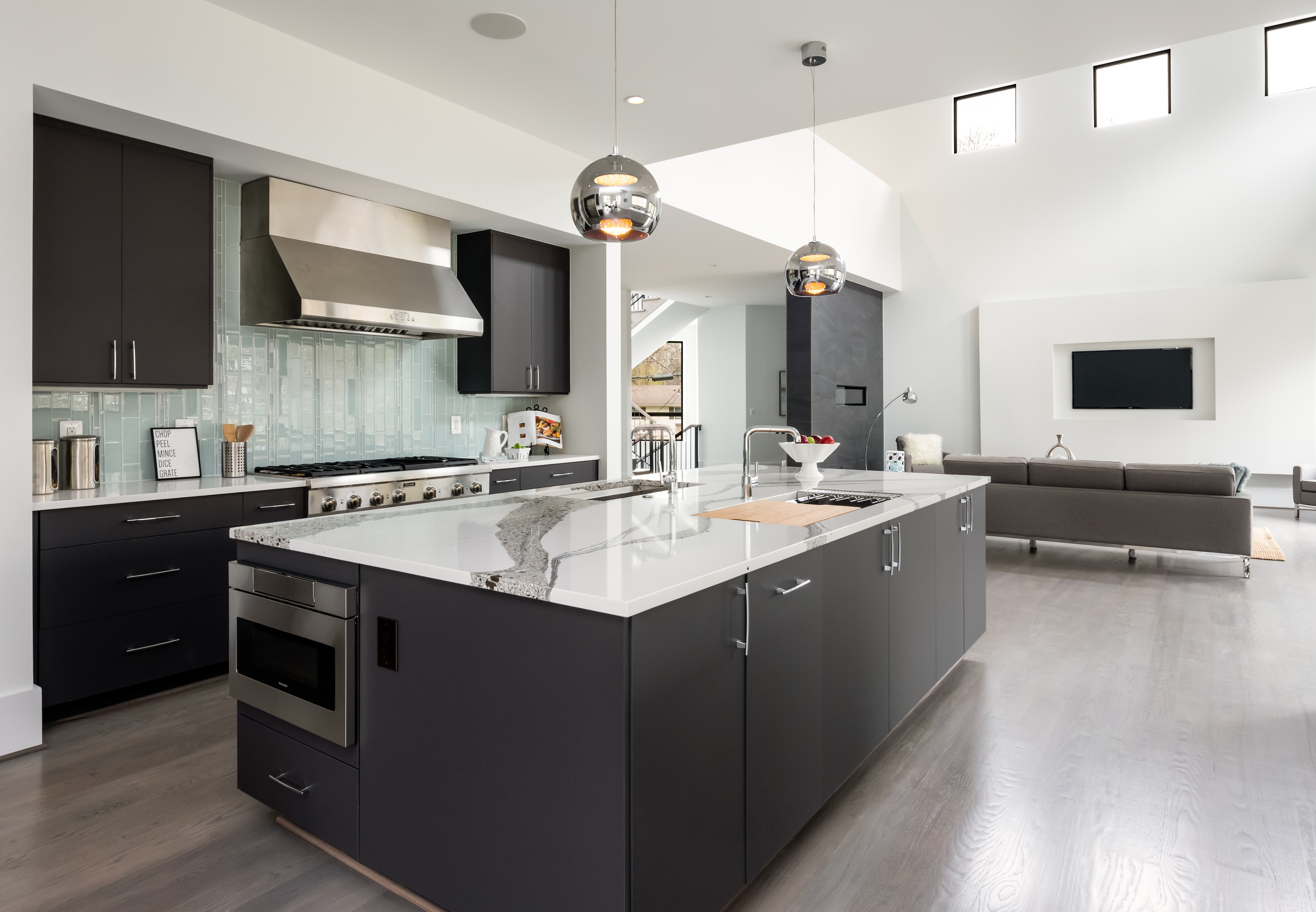 Modern Style High End Luxury Custom Home by Design Build Firm AV Architects and Builders in Great Falls Northern Virginia