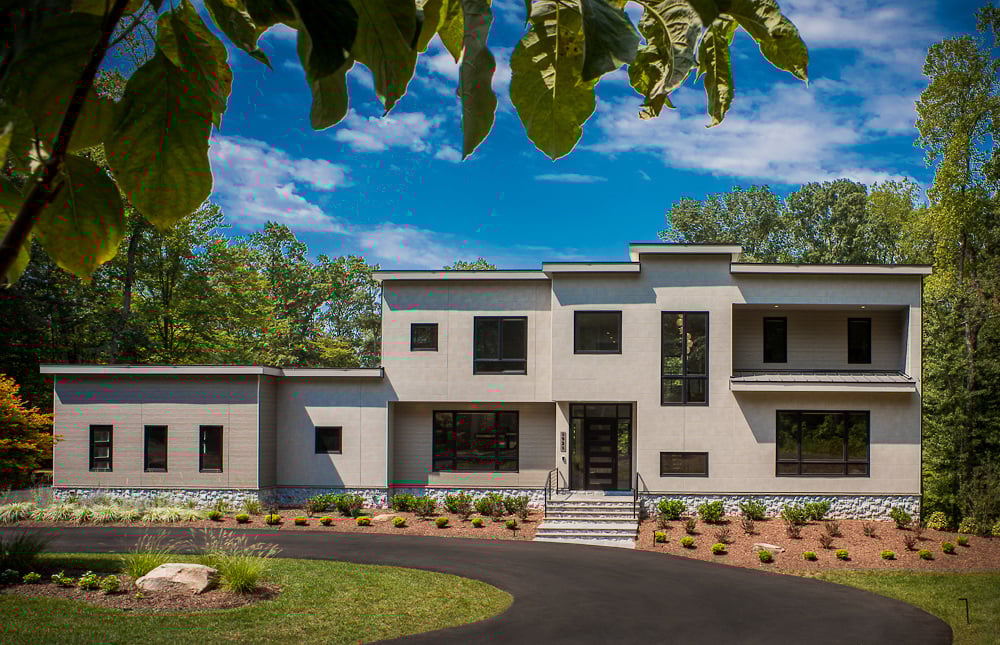 Modern Style High End Luxury Custom Home by Design Build Firm AV Architects and Builders in Great Falls Virginia Northern Virginia Custom Home Builders