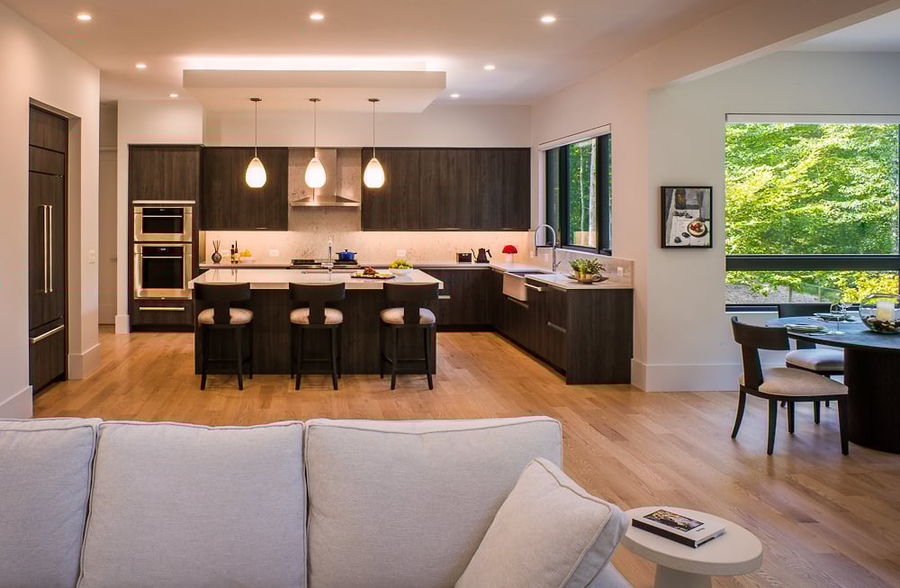 Modern Style High End Luxury Custom Home by Design Build Firm AV Architects and Builders in Great Falls Virginia Northern Virginia Custom Home Builders