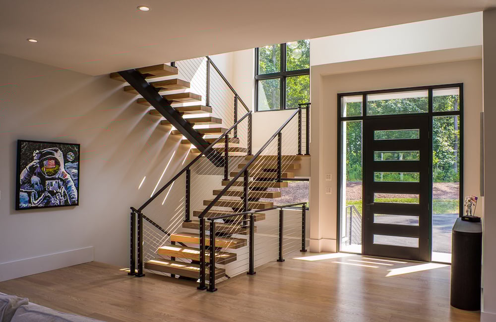 Modern Style High End Luxury Custom Home by Design Build Firm AV Architects and Builders in Great Falls Virginia Northern Virginia Custom Home Builders