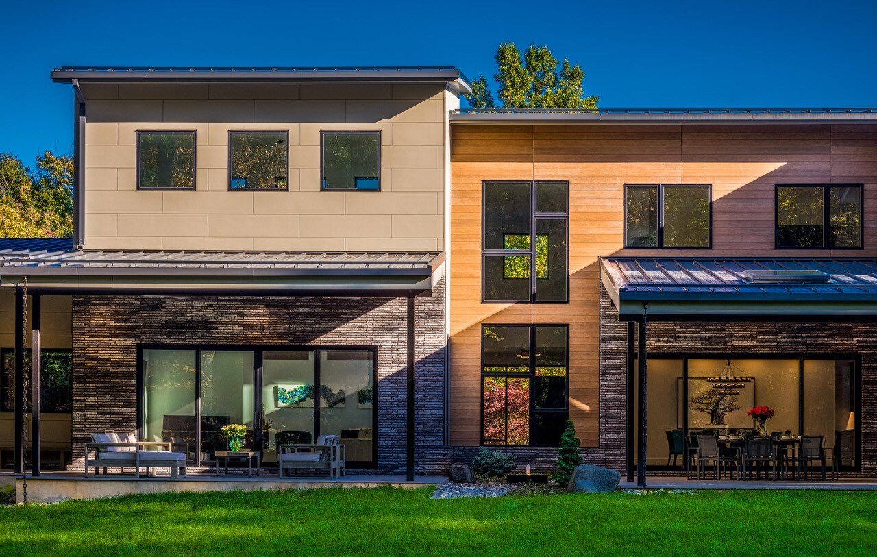 Modern Style High End Luxury Custom Home by Design Build Firm AV Architects and Builders in Great Falls Virginia Northern Virginia Custom Home Builders The Architect House